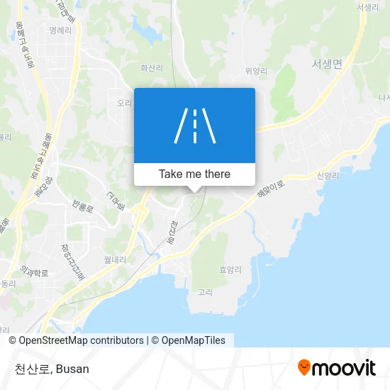 천산로 map