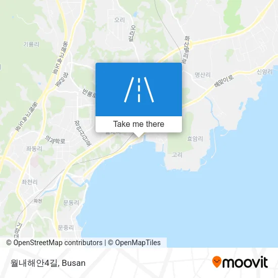 월내해안4길 map