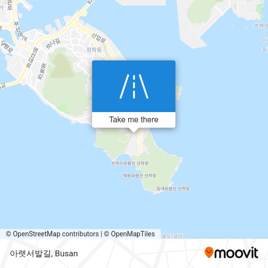 아랫서발길 map