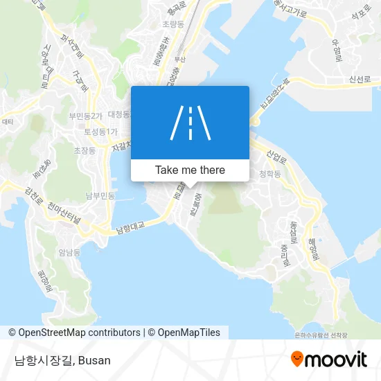 남항시장길 map