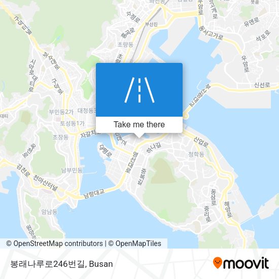 봉래나루로246번길 map