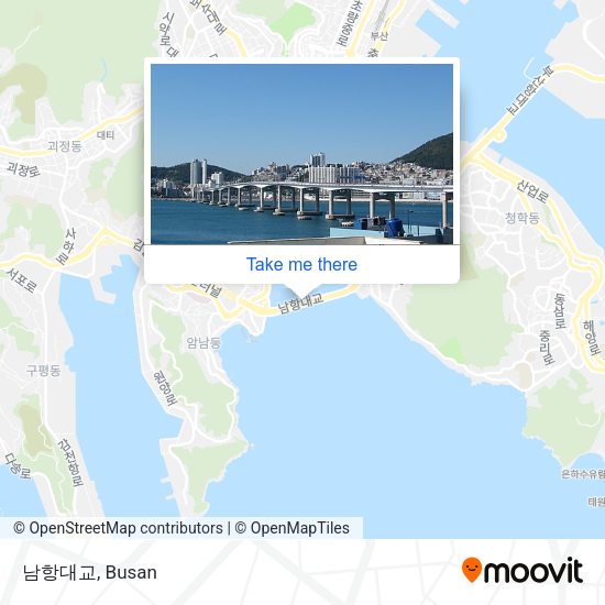 남항대교 map