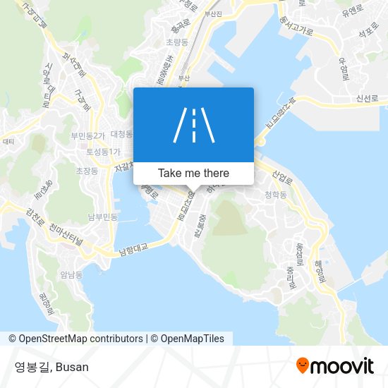 영봉길 map