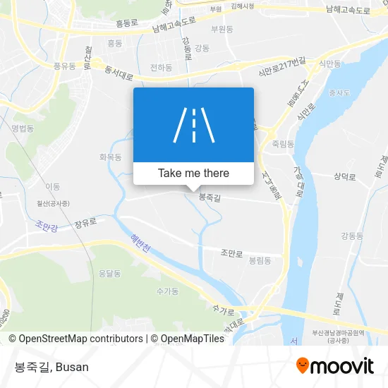 봉죽길 map