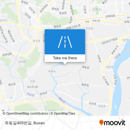 죽동길405번길 map