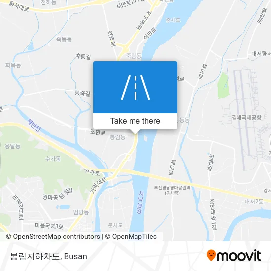 봉림지하차도 map