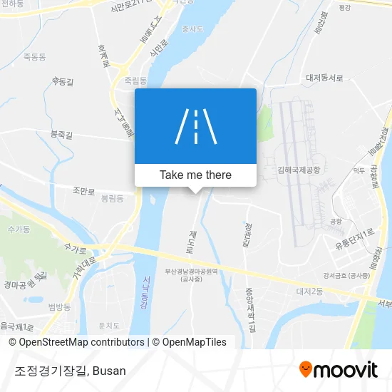 조정경기장길 map