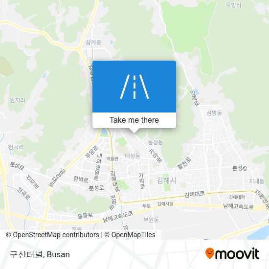 구산터널 map
