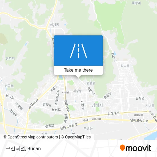 구산터널 map