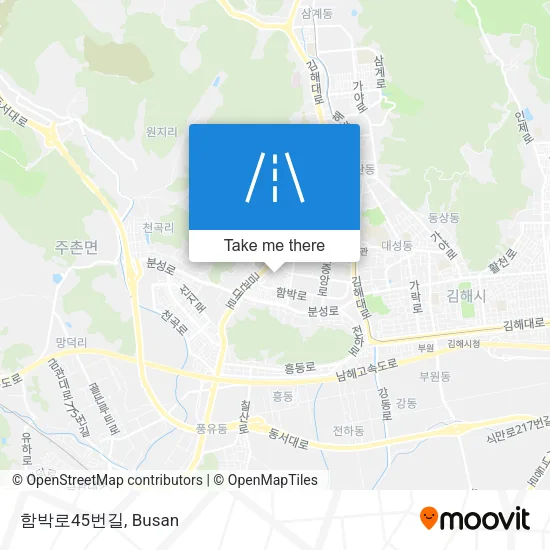 함박로45번길 map