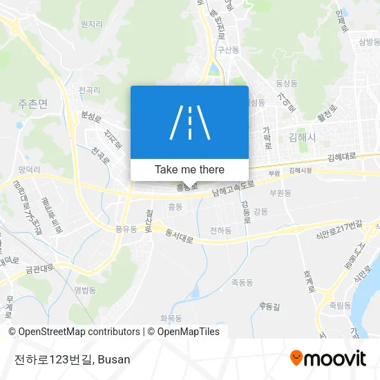 전하로123번길 map