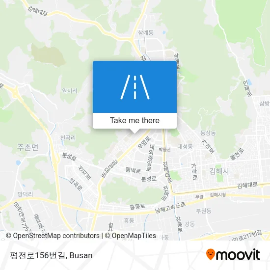 평전로156번길 map