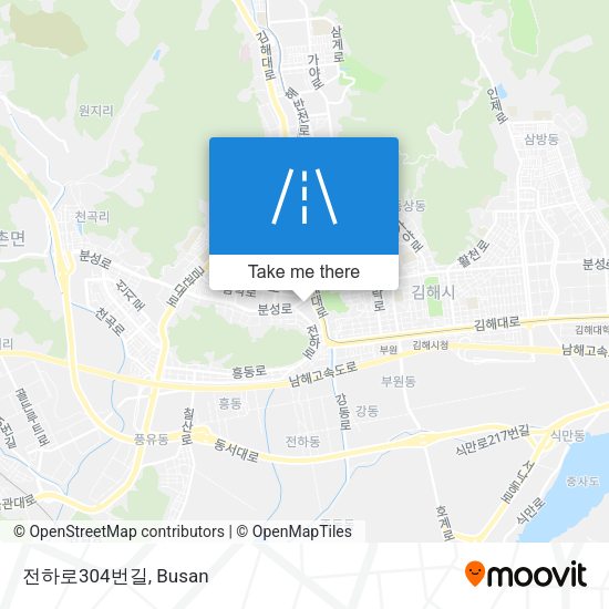 전하로304번길 map