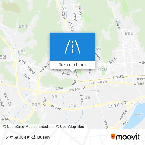 전하로304번길 map