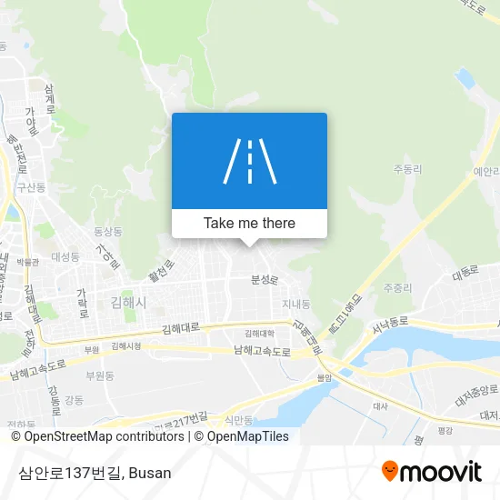 삼안로137번길 map