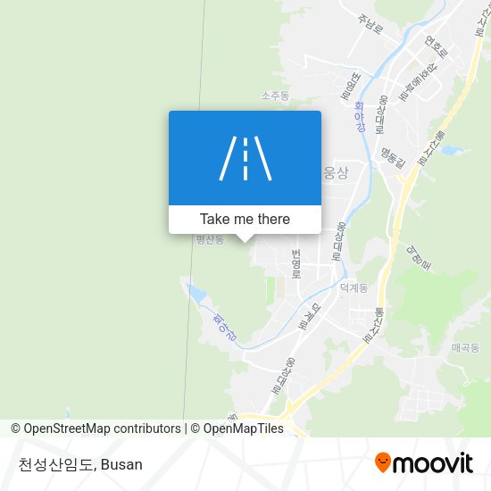 천성산임도 map