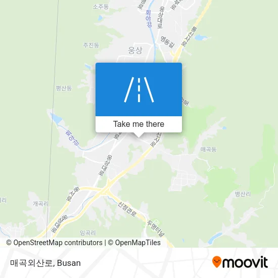 매곡외산로 map