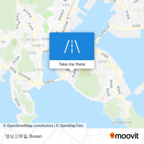 영상고뒷길 map