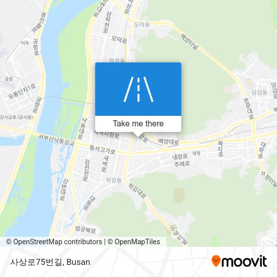 사상로75번길 map
