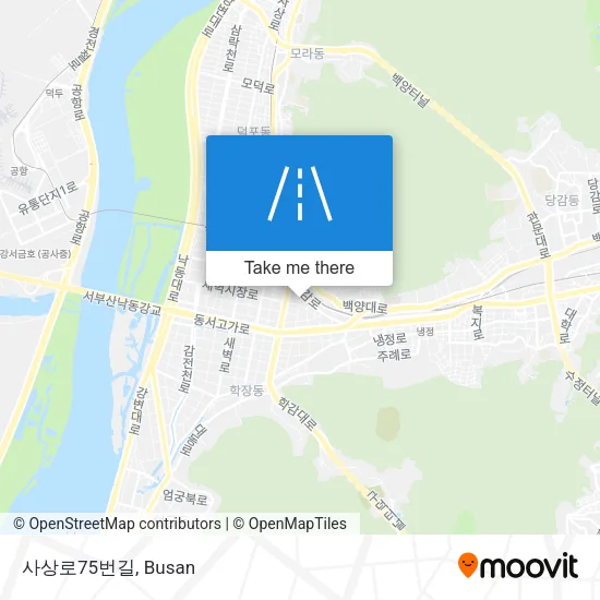 사상로75번길 map