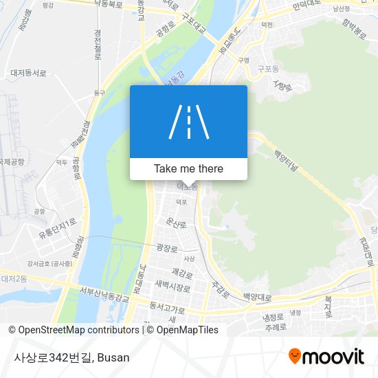 사상로342번길 map