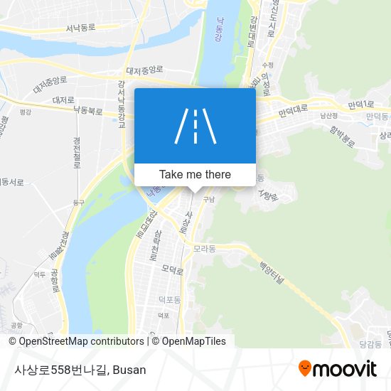 사상로558번나길 map