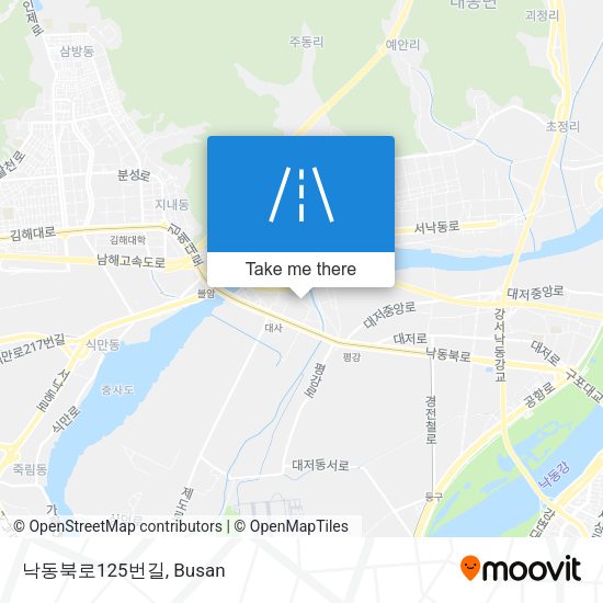 낙동북로125번길 map