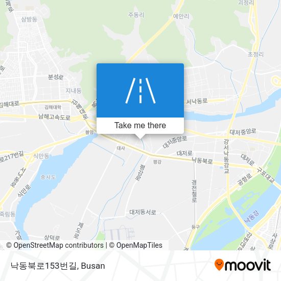 낙동북로153번길 map