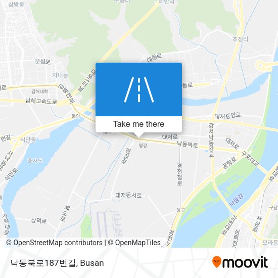 낙동북로187번길 map