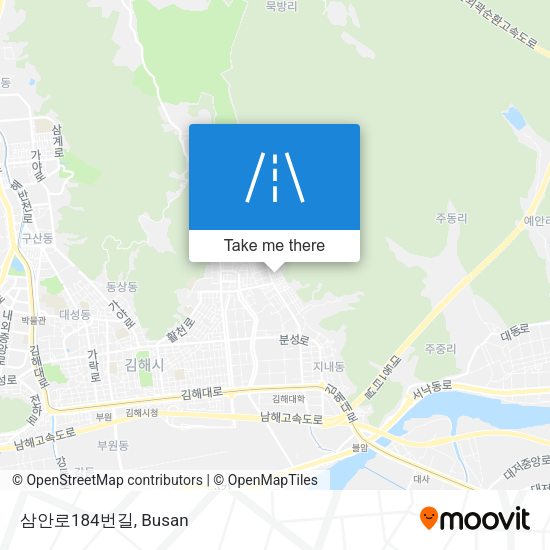 삼안로184번길 map