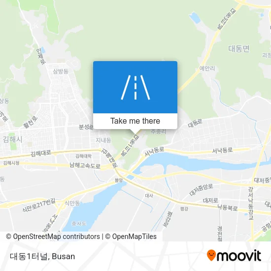 대동1터널 map