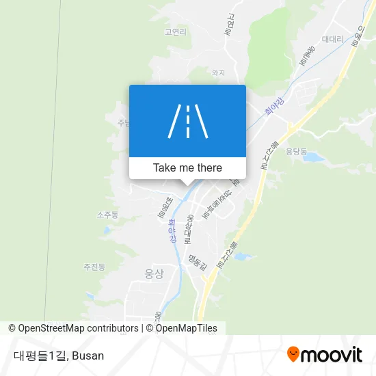 대평들1길 map