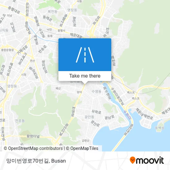 망미번영로70번길 map
