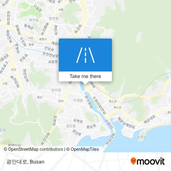 광안대로 map