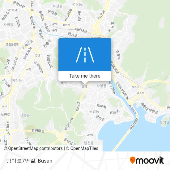 망미로7번길 map