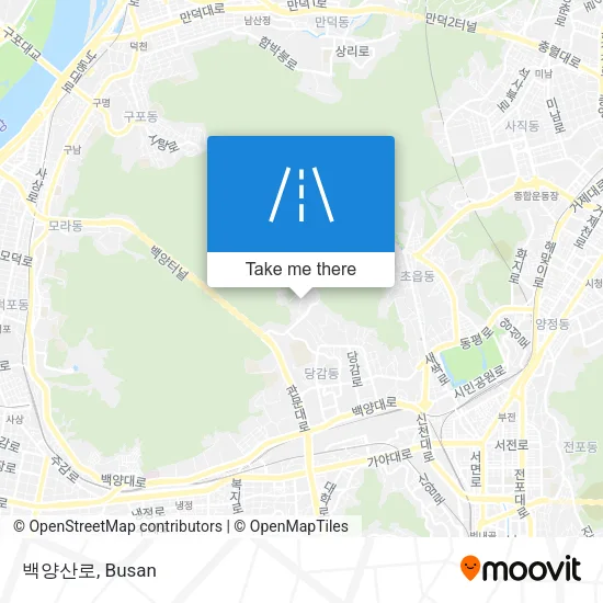 백양산로 map
