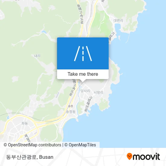 동부산관광로 map