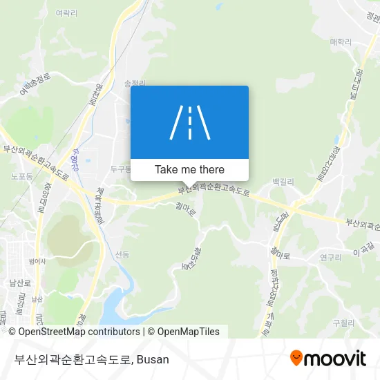 부산외곽순환고속도로 map