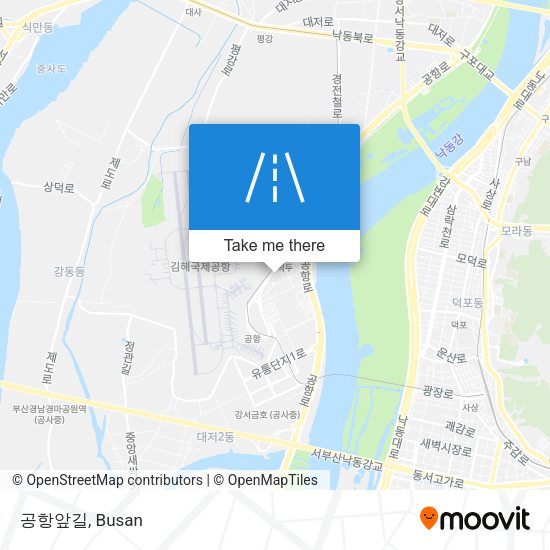 공항앞길 map
