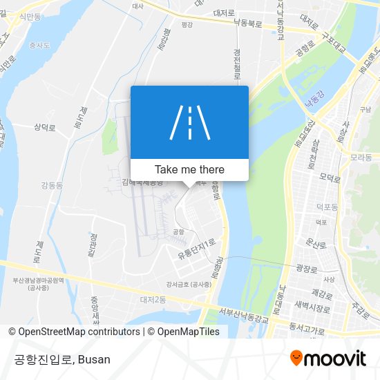 공항진입로 map