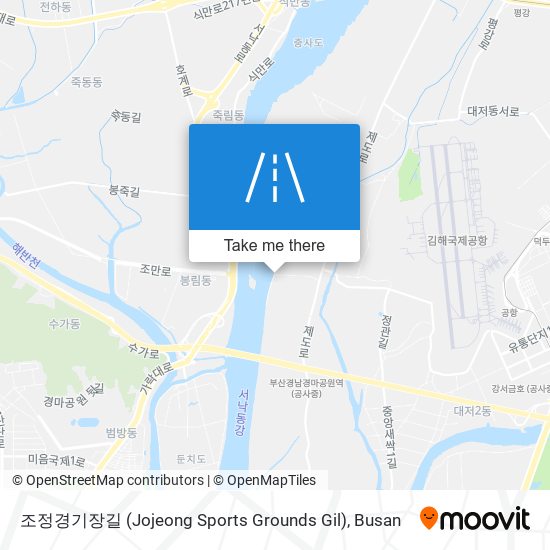 조정경기장길 (Jojeong Sports Grounds Gil) map