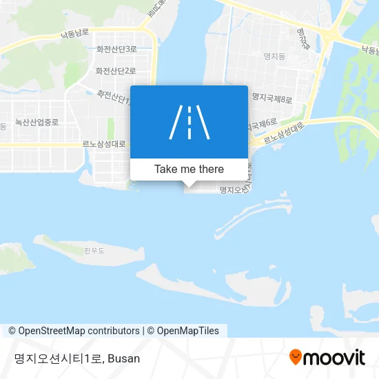 명지오션시티1로 map