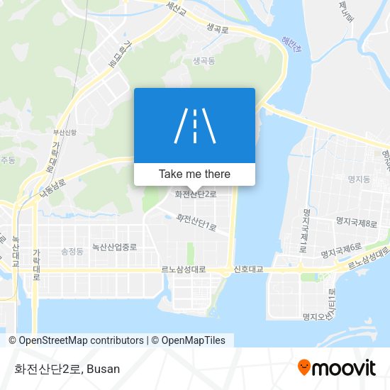 화전산단2로 map