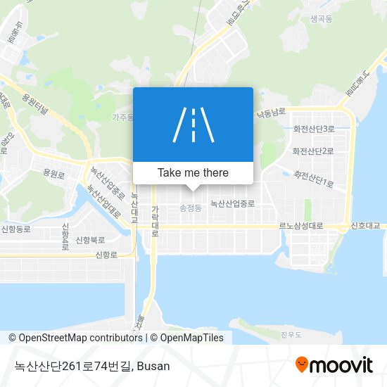 녹산산단261로74번길 map