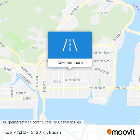 녹산산업북로313번길 map