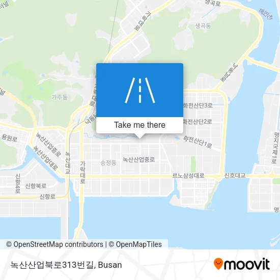 녹산산업북로313번길 map