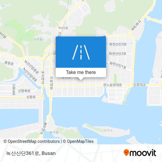 녹산산단361로 map