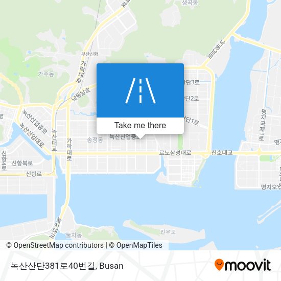 녹산산단381로40번길 map