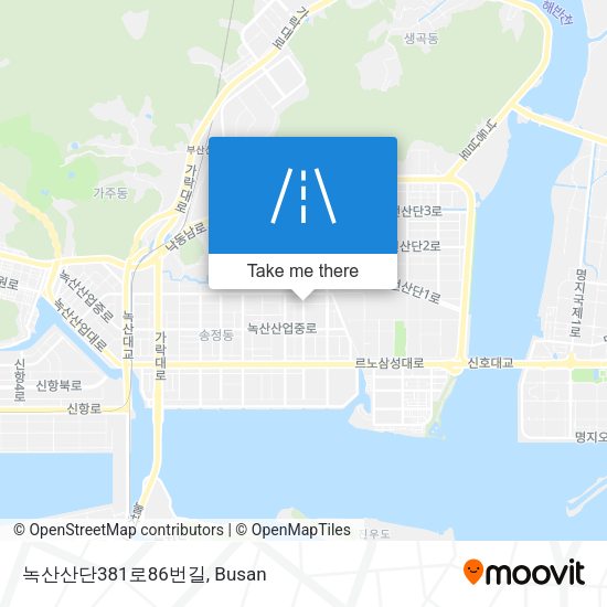 녹산산단381로86번길 map