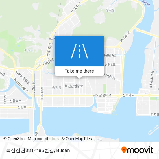 녹산산단381로86번길 map
